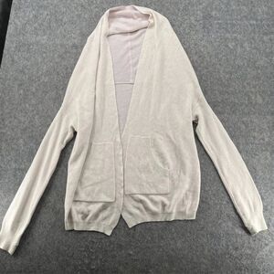 Lululemon Athletica Ivory and Pink Women's Reversible Cardigan Size 6